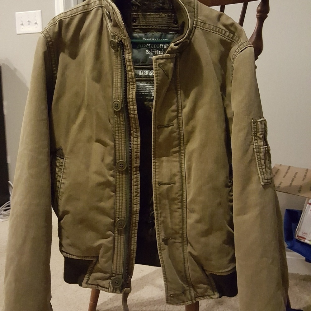 Abercrombie & Fitch fur lined winter coat